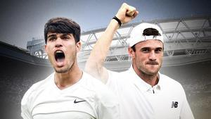 Alcaraz y Paul se medirán este martes en Wimbledon.