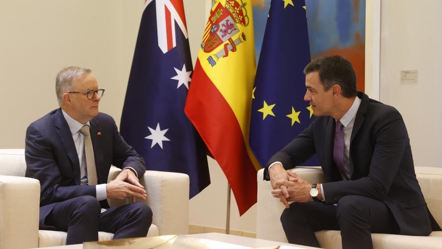 Primera visita oficial de Australia a Moncloa: Sánchez recibe a Albanese