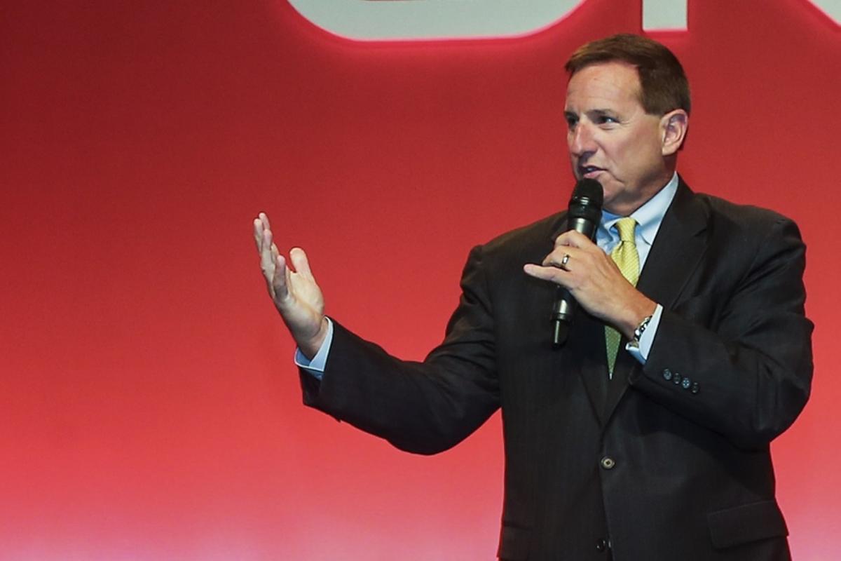 150624 - Mark Hurd at Oracle Open World Keynote - Oracle Open World 2015 - Transamerica Expo Center - Keynote Hall - SÃ£o Paulo/ SP - Brazil