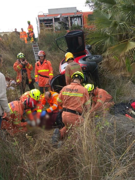 La anciana de Alginet que se sacó el carné cae por un barranco