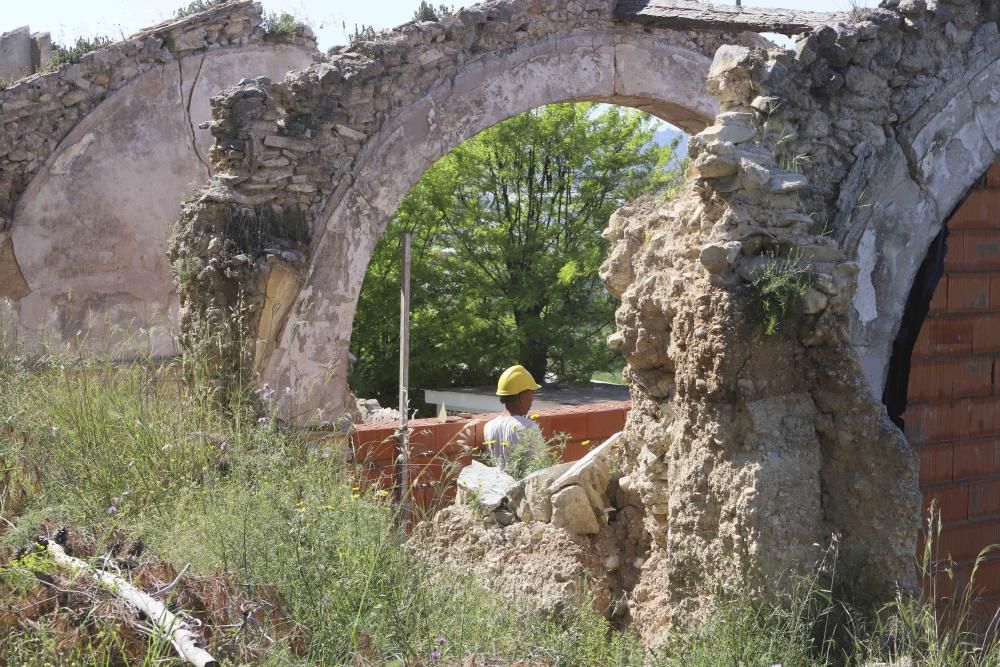 Obras de consolidación de los restos de la ermita de Sant Antoni de Xàtiva