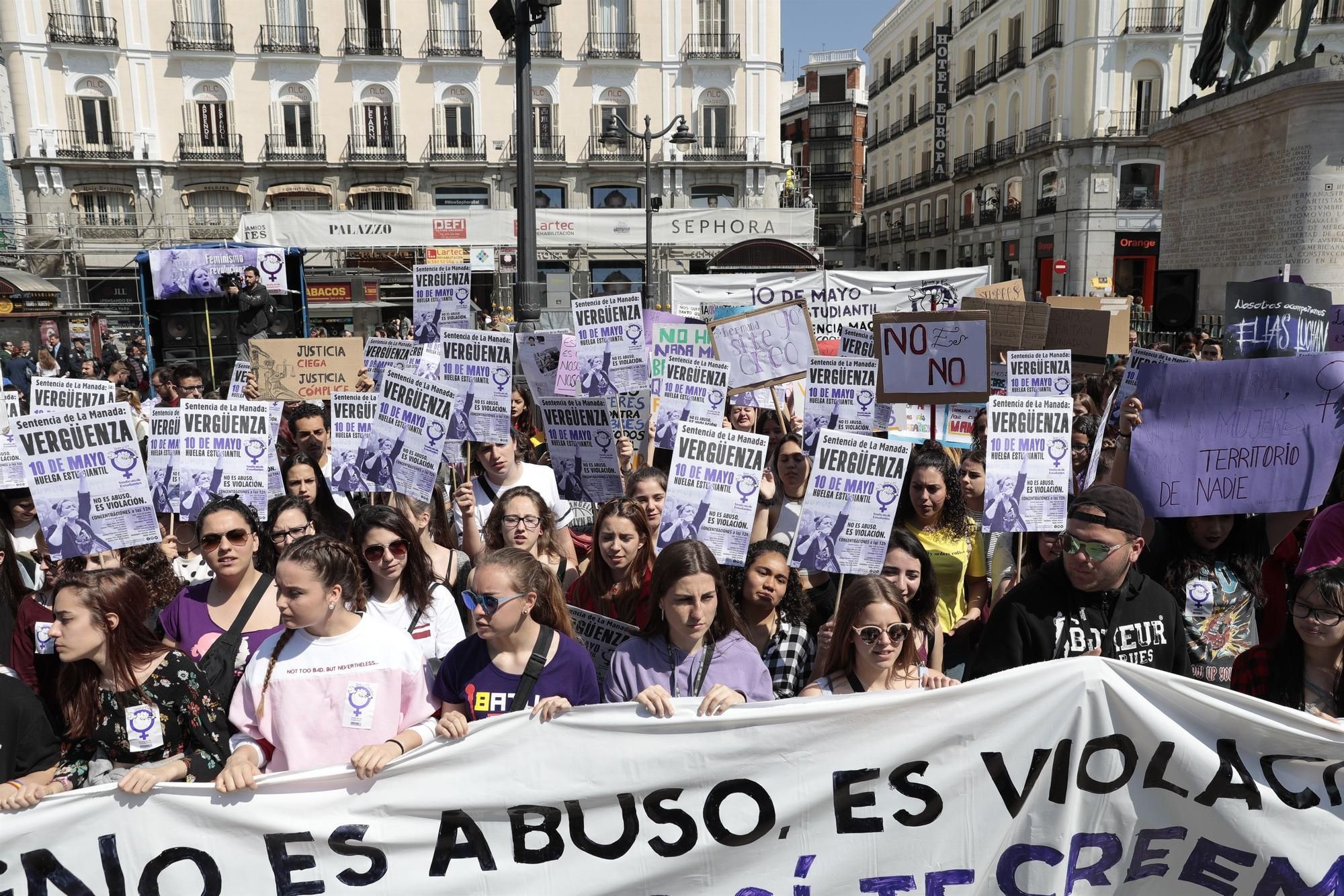 Manifestación contra la sentencia a La Manada.
