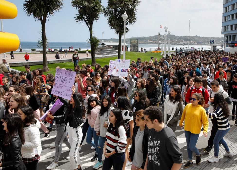 Manifestación en Gijón.