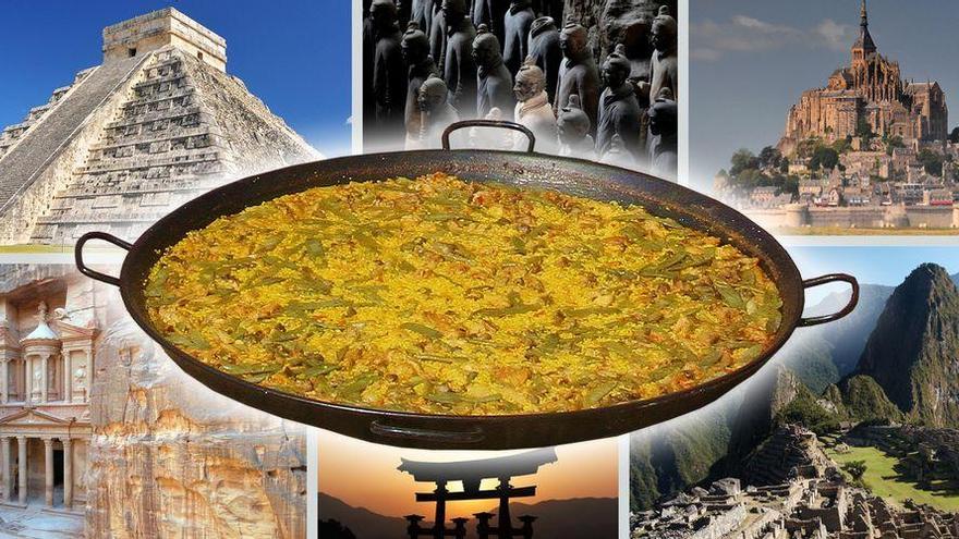 Las pirámides de Egipto, la Torre Eiffel, el Coliseo Romano… y la paella