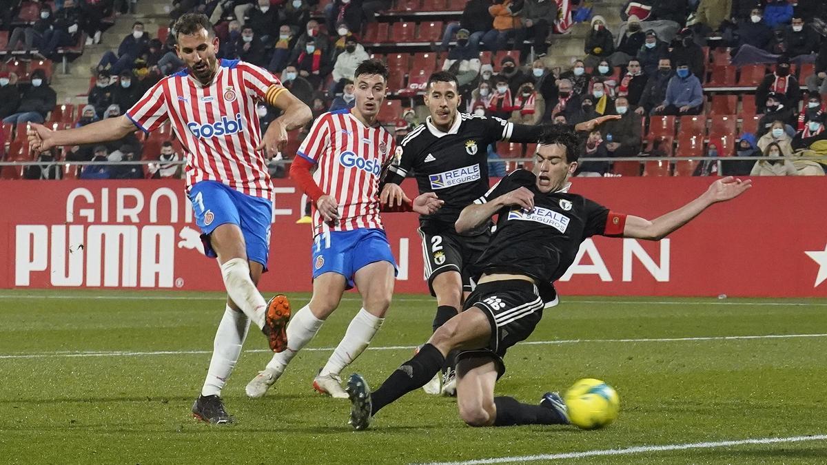 La victòria del Girona contra el Burgos a Montilivi en imatges