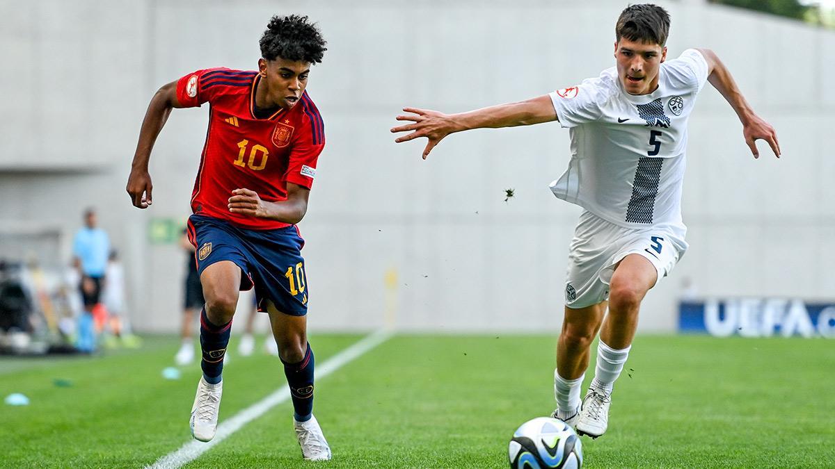 ¡Lamine Yamal se estrena con el gol en la selección!