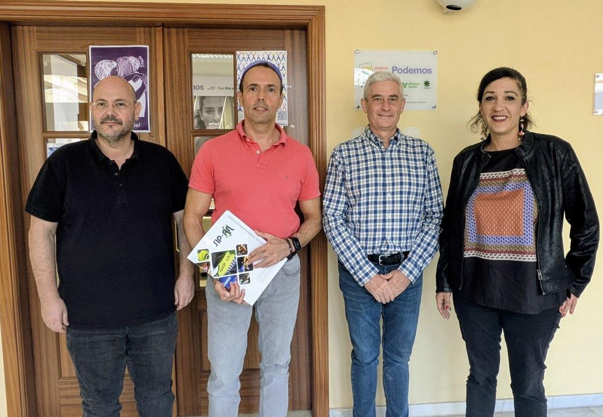 La portavoz adjunta de Con Málaga, Toni Morillas, tras reunirse con representantes del Sindicato Independiente de la Policía Local (SIP-AN)