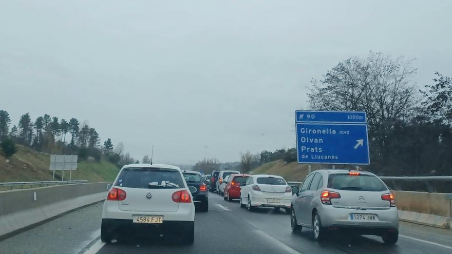 La pluja provoca diversos accidents de trànsit a la C-16, al Berguedà