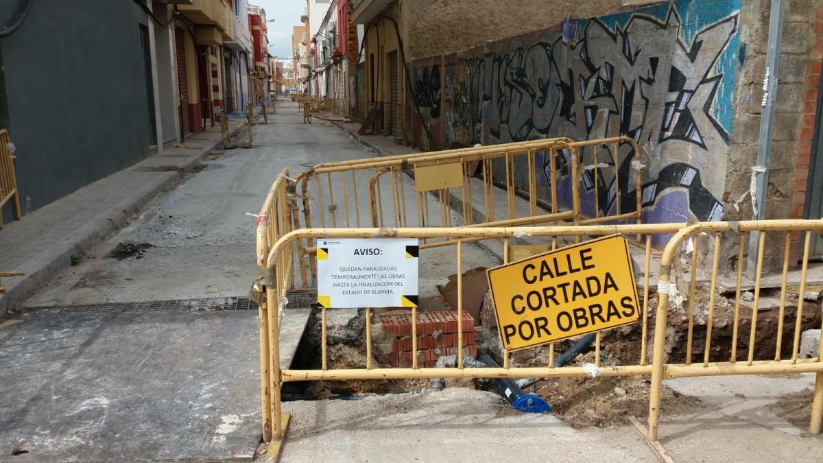 Una de las obras que se ha retomado.