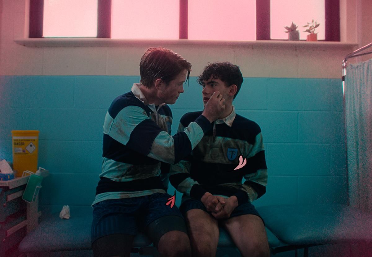 Nick y Charlie en la primera temporada de Heartstopper