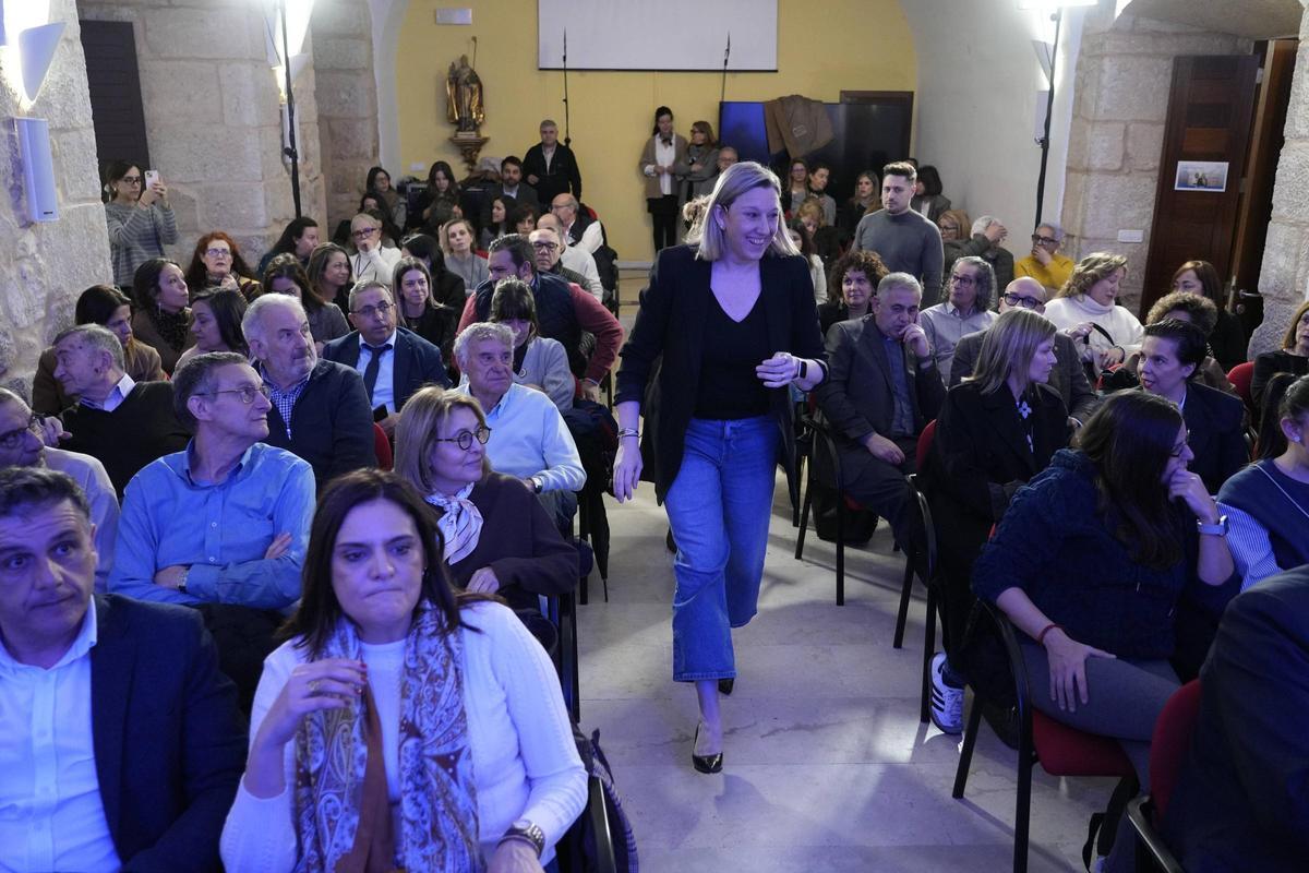 La consejera de Familia e integrante de la candidatura del PP de Zamora, a su entrada al acto sectorial con el Tercer Sector.