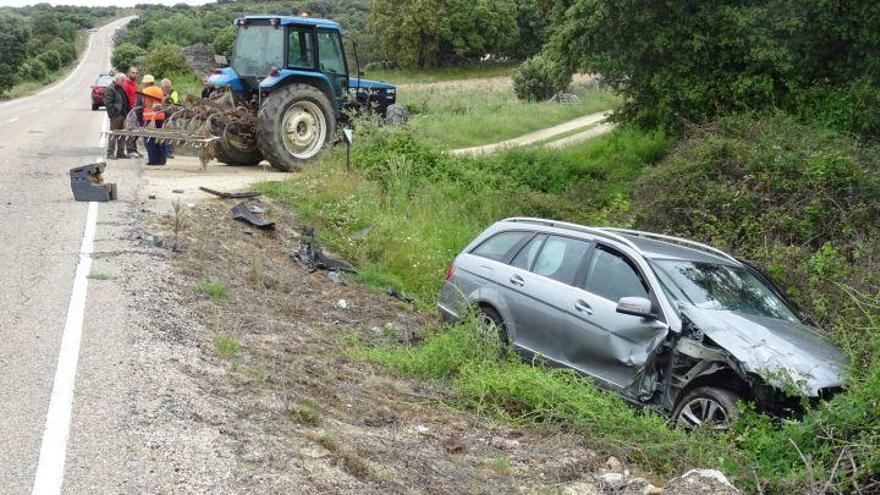 Accidente ocurrido en Moralina