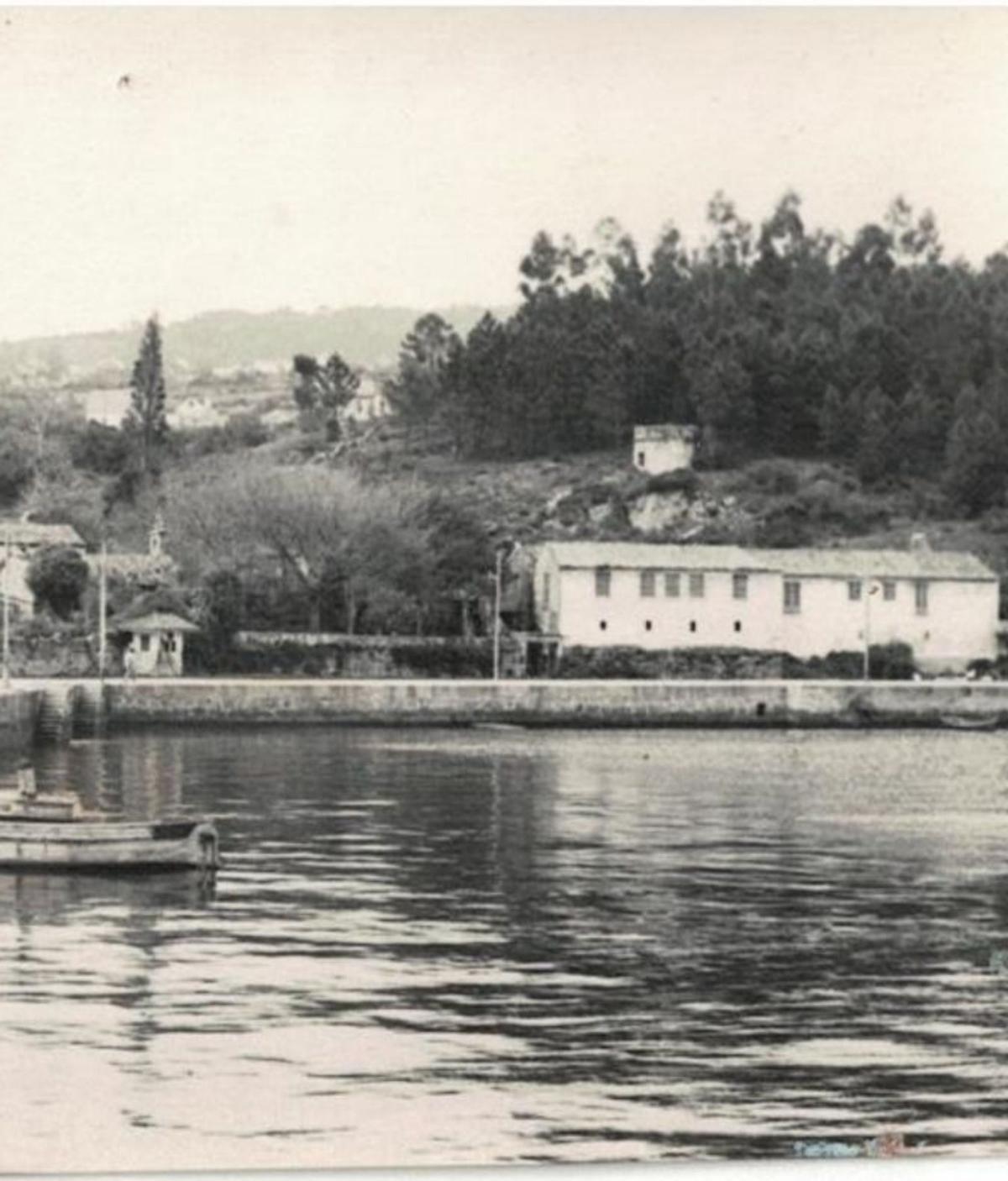 Imagen antigua del pazo del Real.