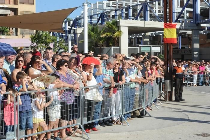 Exhibición de saltos y jura de bandera en Alcantar