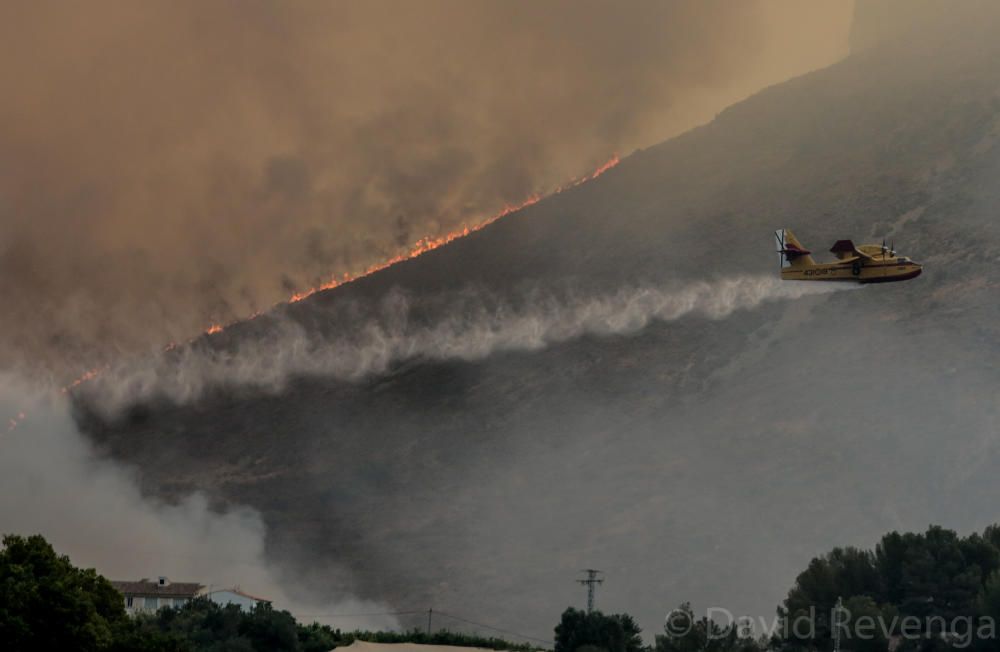 La superficie afectada abarca suelo de Bolulla, Tárbena, Callosa d´en Sarrià y Xaló