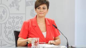 La ministra de Política Territorial y portavoz del Gobierno, Isabel Rodríguez, durante una rueda de prensa posterior a la reunión del Consejo de Ministros