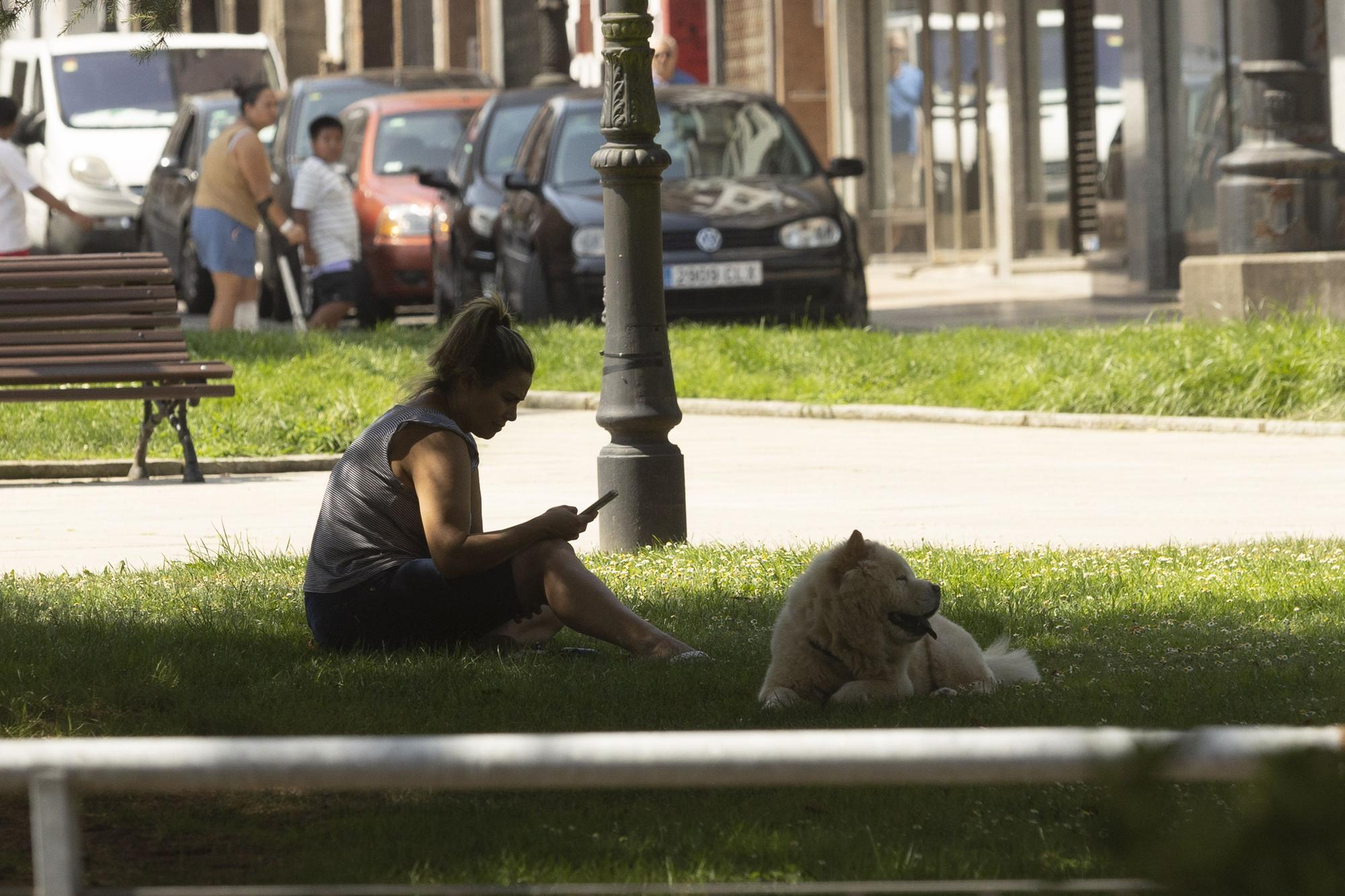 En imágenes: Calor en Oviedo