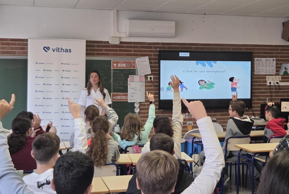 Aula Salud Colegios en el CEIP Sant Jaume Apòstol de Alfarb.