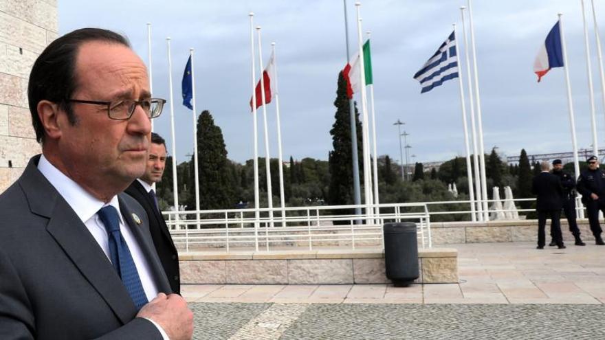 François Hollande, este sábado en la Cumbre celebrada en Lisboa.
