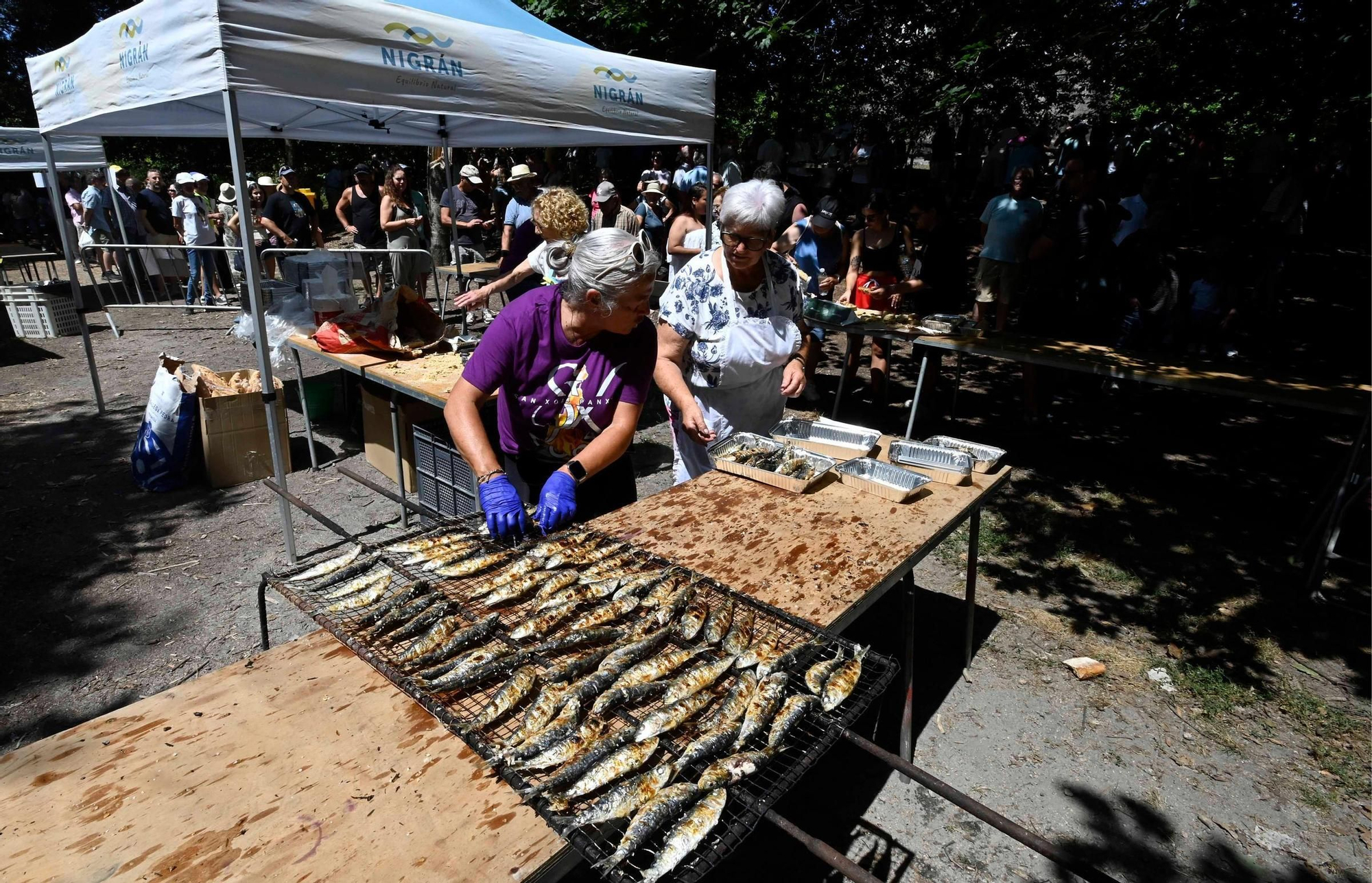 Monteferro saluda al verano con una 'sardiñada'