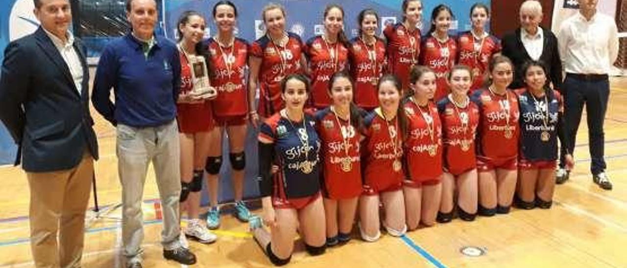 Equipo cadete de Segunda de voleibol.