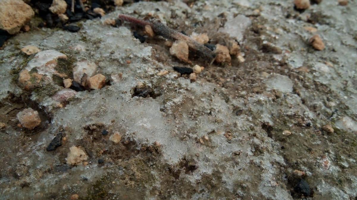 Hielo en Algueña.