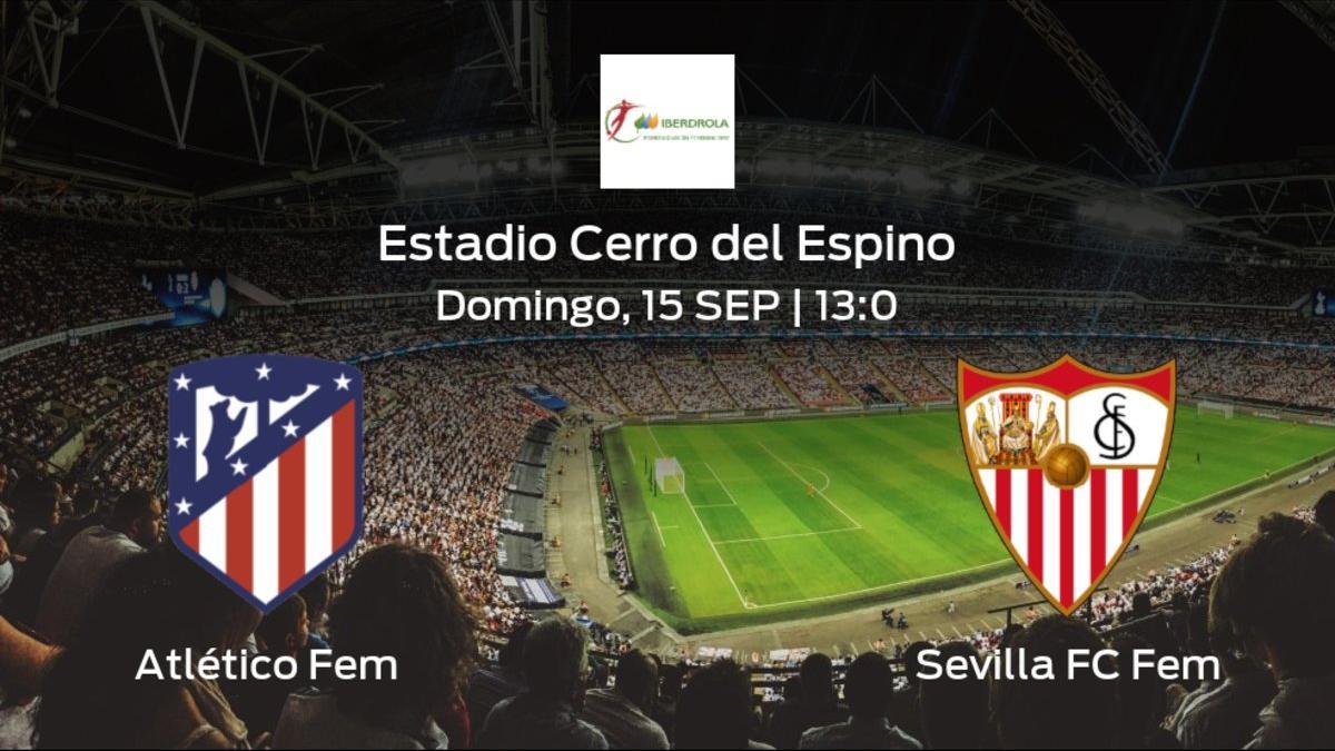 Jornada 2 de la Primera División Femenina: previa del duelo Atlético de Madrid Femenino - Sevilla Femenino