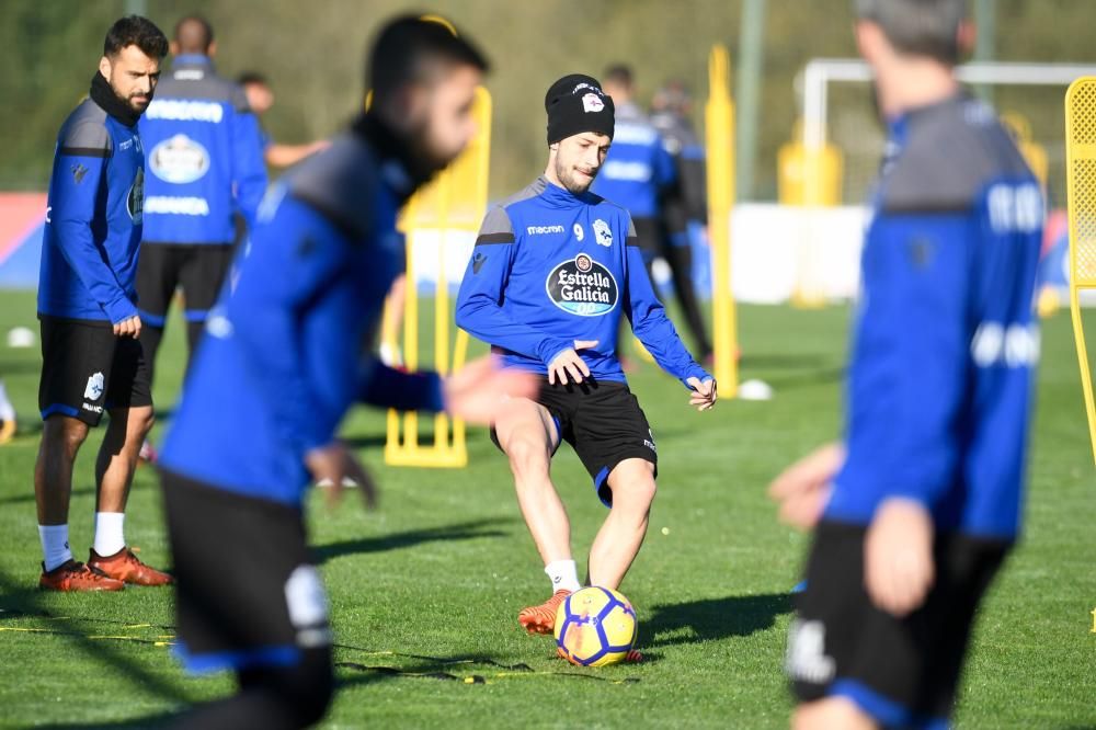 Cristóbal prueba a Valentín, con Juanfran de baja