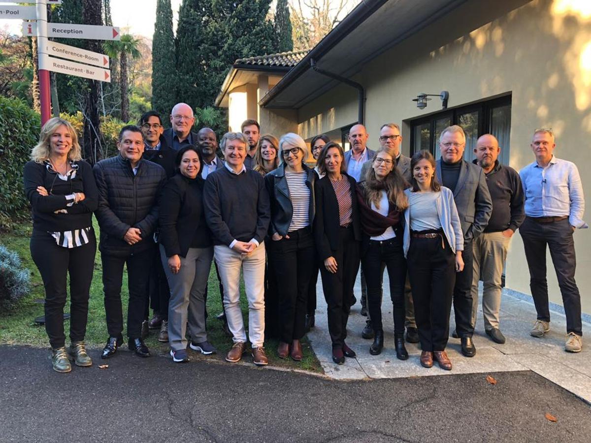 El grupo participante en el simulacro, en una foto de equipo.