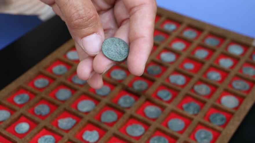 Monedes localitzades al jaciment de Santa Margarida