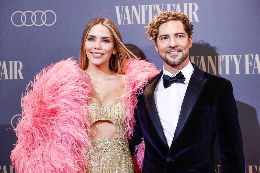 David Bisbal y Rosanna Zanetti en un photocall