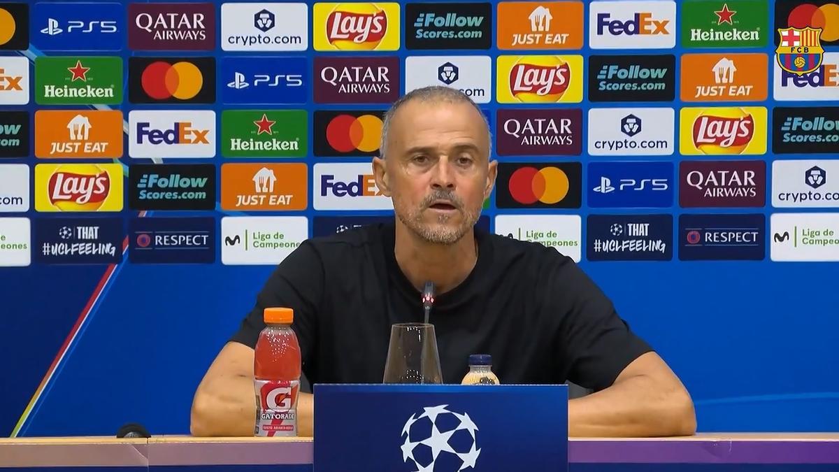 Luis Enrique, en rueda de prensa