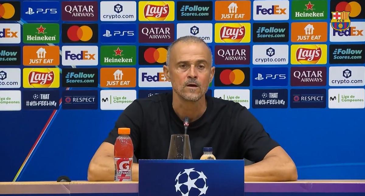 Luis Enrique, en rueda de prensa