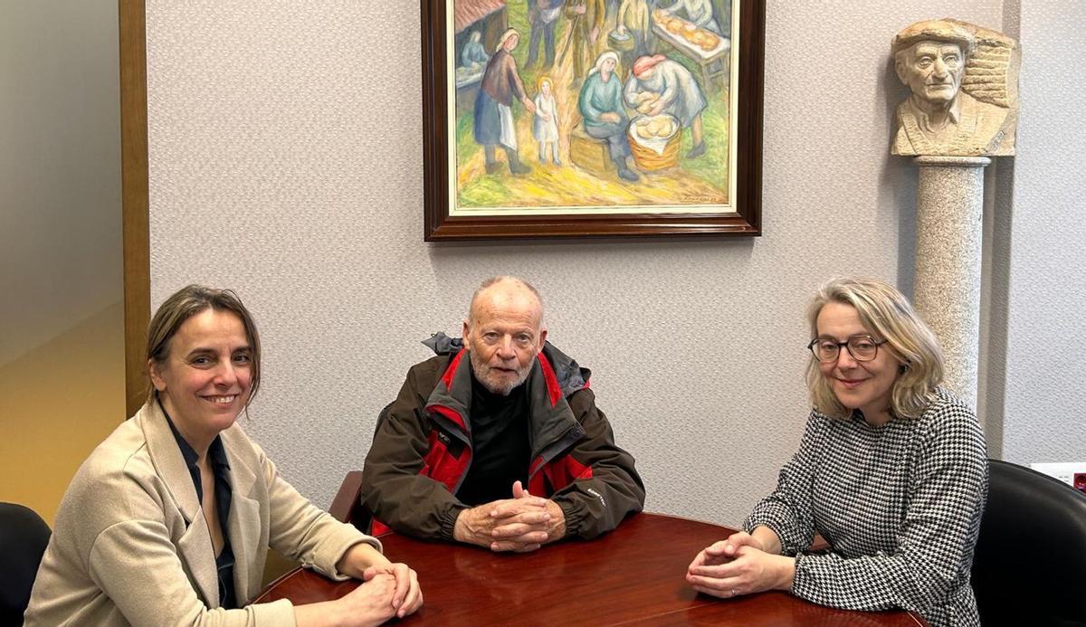 José Antonio del Valle Pérez fue recibido el viernes por Pena y Conde en la Alcaldía de Silleda. | CEDIDA