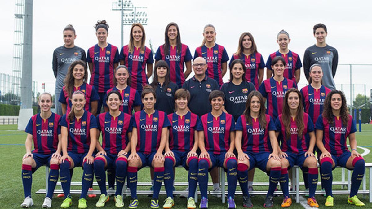 La plantilla del FC Barcelona femenino