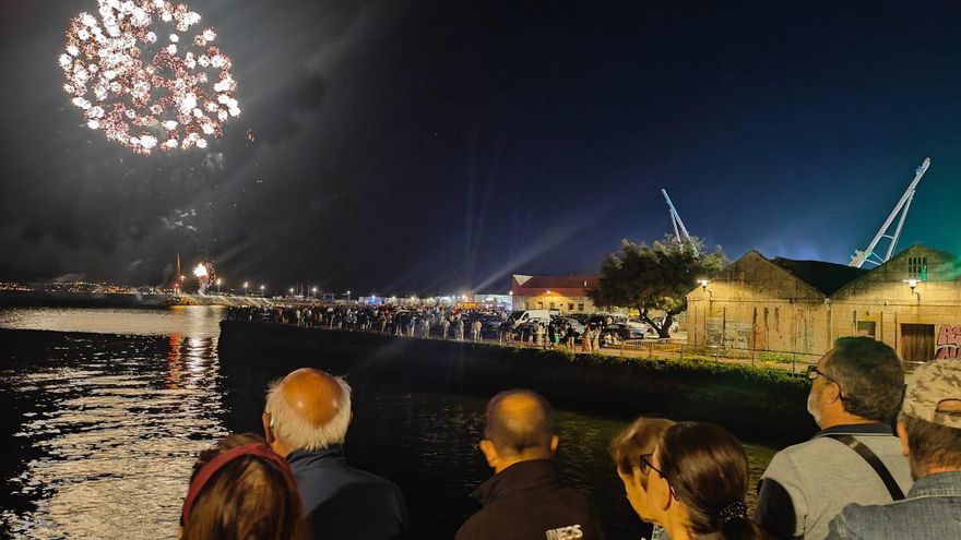 Fuegos de artificio de las fiestas del Cristo de Cangas