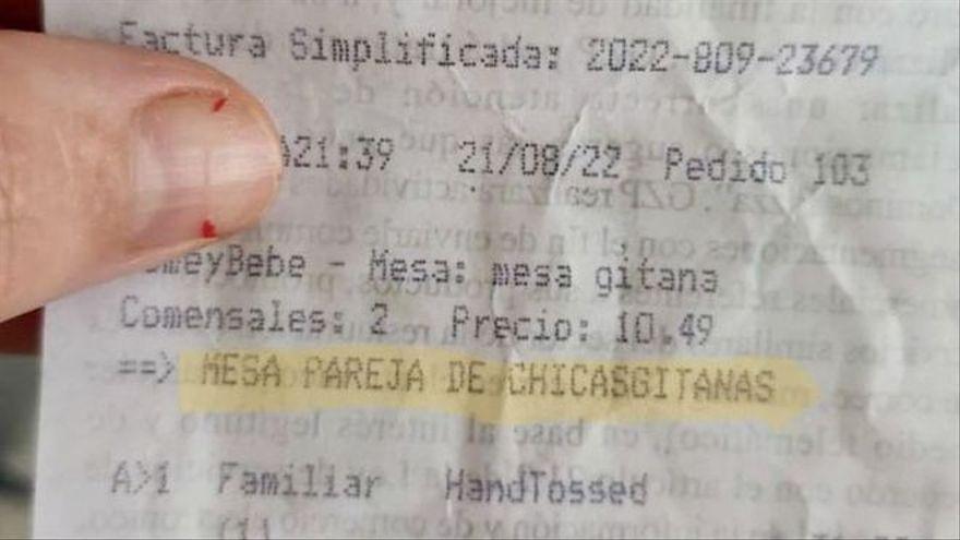 Denuncian a una pizzería de Huesca al identificar una &quot;mesa de chicas gitanas&quot;