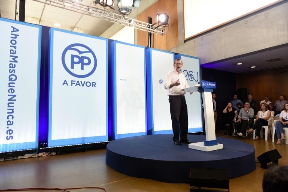 Mitin de Mariano Rajoy en el Auditorio de Murcia