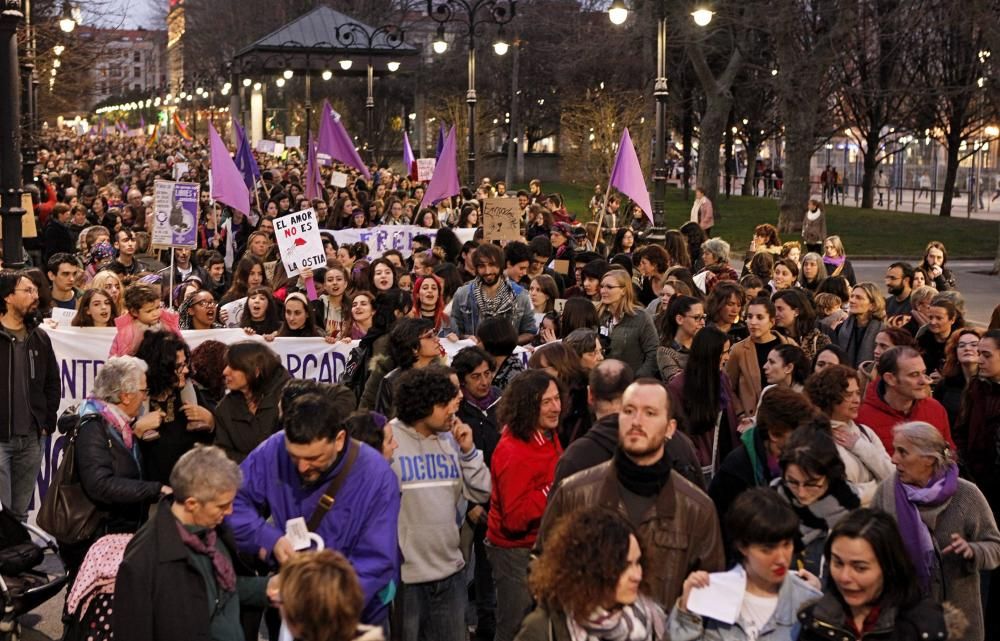 Manifestación del día de la mujer en Gijón