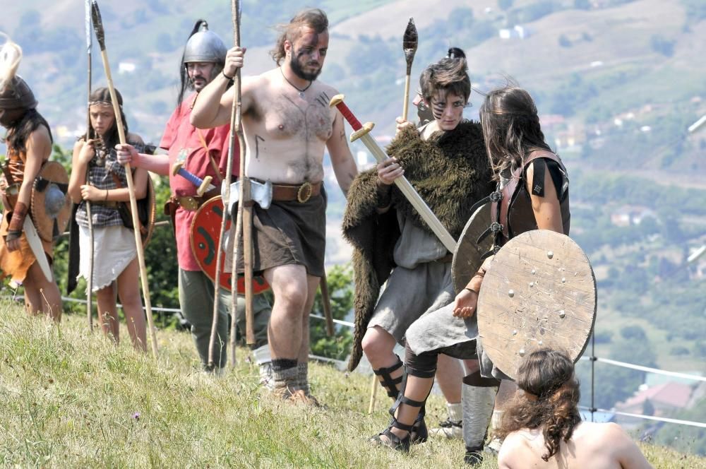 Batalla entre astures y romanos en Carabanzo