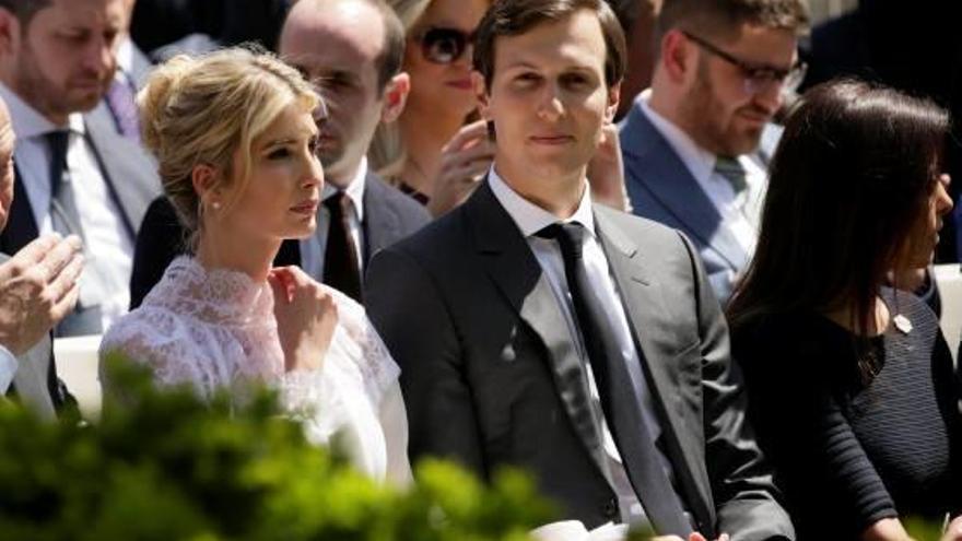 Jared Kushner, al costat de la seva dona, Ivanka Trump.