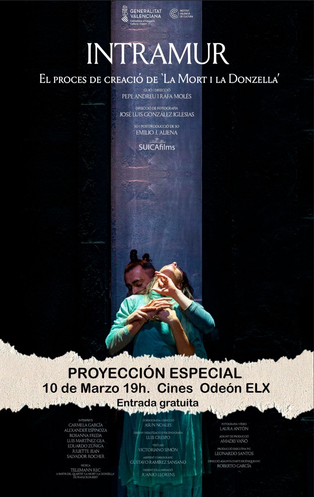 Cartel de la proyección