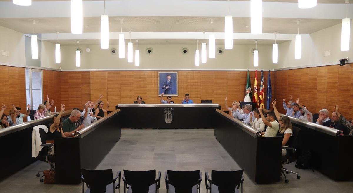 Un momento de la votación durante el pleno ordinario de este miércoles.