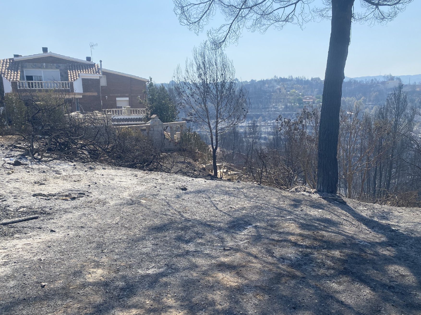 La urbanització River Park arrasada per les flames: veïns desolats i paisatge negre