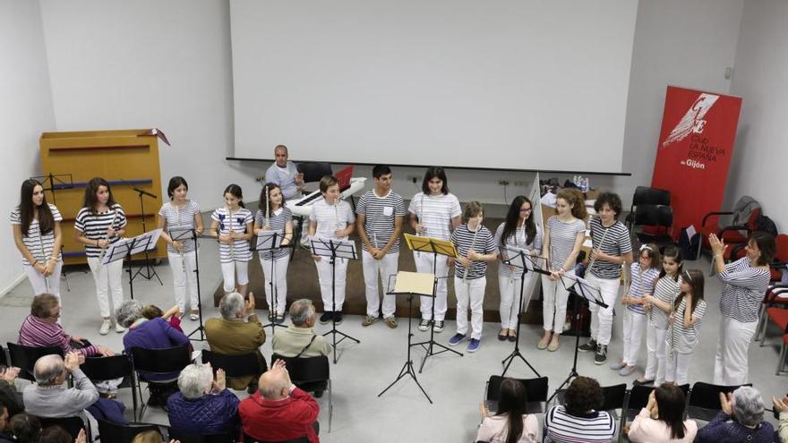 Alumnos del Conservatorio durante un concierto