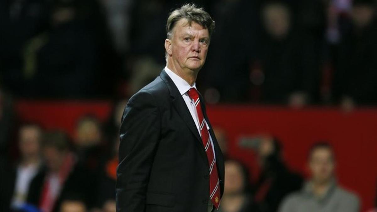 Louis Van Gaal, durante el duelo de su equipo ante el Norwich