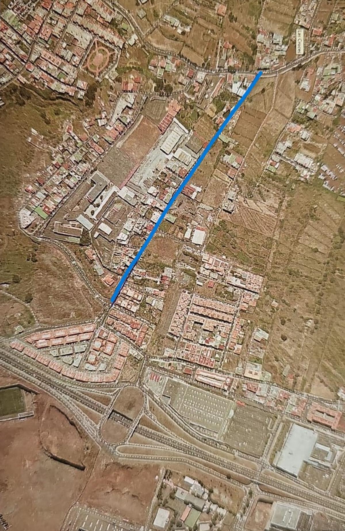 Calle Bocatuerta, en Geneto