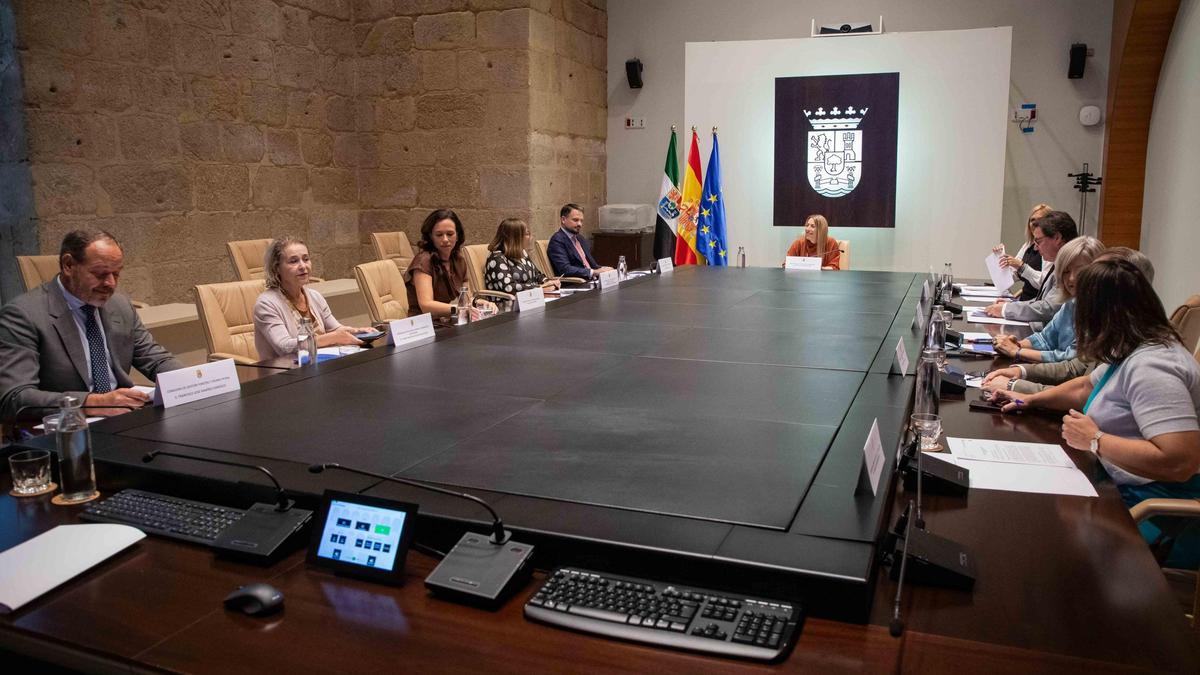 El Consejo de Gobierno de la Junta, reunido esta mañana.