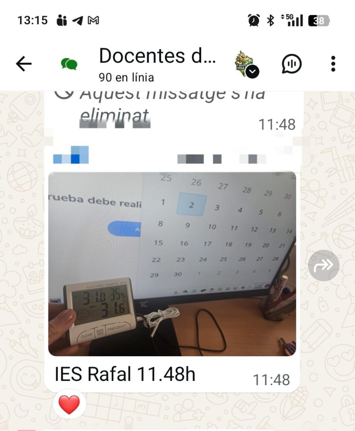 Alumnos y profesores cocidos en las aulas de la Vega Baja