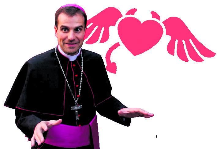 El Maligno se apodera del obispo exorcista con autora erótica y satánica.